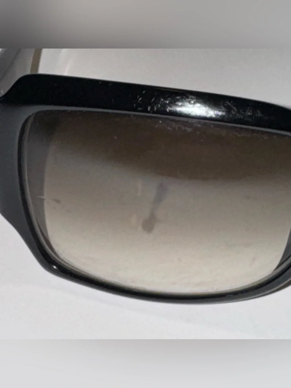Vintage Christian Dior Oversized Rhinestone Crystal Logo Gradient Sunglasses